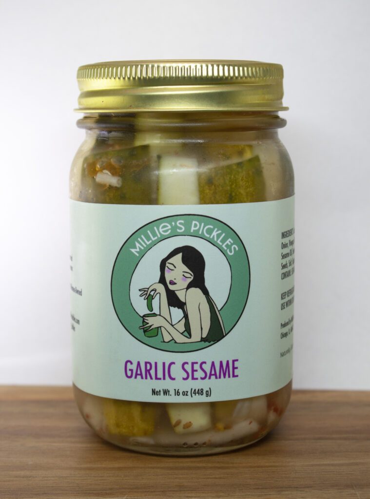 Garlic Sesame Pickles 16 oz